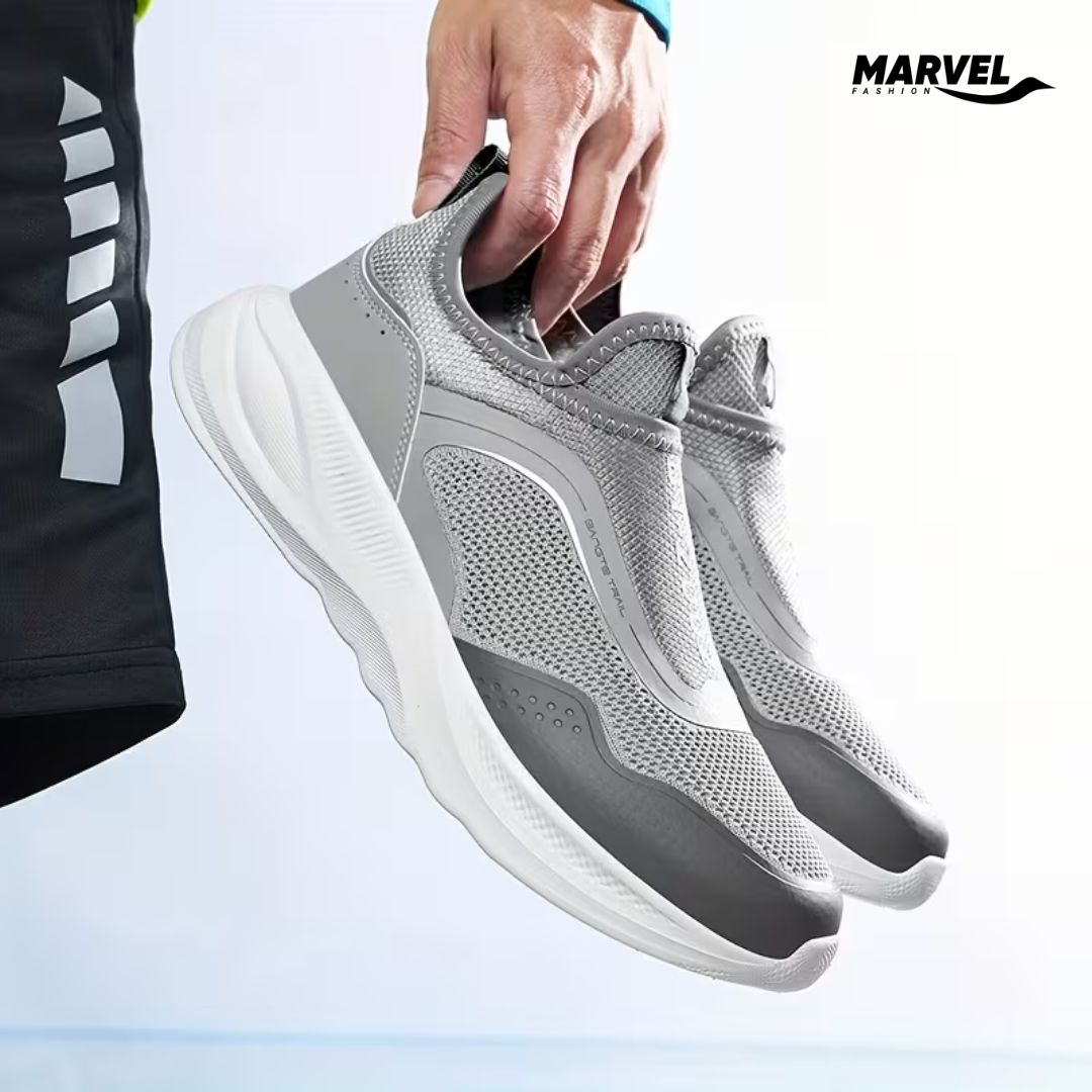 BONTE Slip-On Running Shoe-Ash